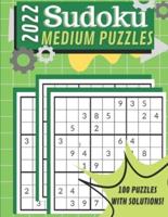 2022 Medium Sudoku Large Print Book: Brain Train Puzzles for Adults