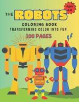 Robot Coloring Book 100 Pages