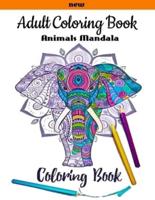 Animals Mandala Adult Coloring Book