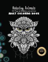 Relaxing Animals Adult Coloring Book