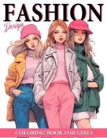 Fashion Design Coloring Book For Girls