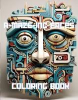 A-Maze-Ing Faces Coloring Book