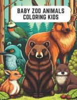 Baby Zoo Animals Coloring Kids