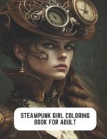 Steampunk Girl Coloring Book For Adult