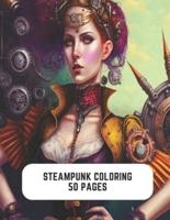 Steampunk Coloring 50 Pages