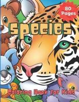 Species Coloring Book for Kids
