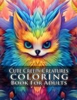 Cute Creepy Creatures Coloring Book For Adults