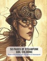 50 Pages of Steampunk Girl Coloring