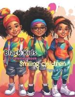 Black Kids Coloring Book