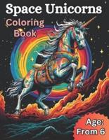 Space Unicorns Coloring Book