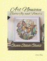 Art Nouveau Butterfly and Flowers