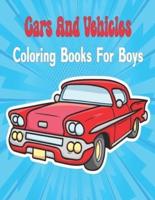 Cars And Vehicles Coloring Books For Boys Cool