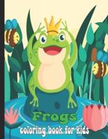 Frogs Coloring Book For Kids