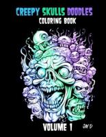 Creepy Skulls Doodles - Volume 1