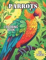 Parrots Coloring Book
