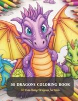50 Dragons Coloring Book