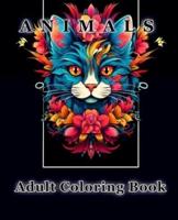 ANIMALS - Adult Coloring Book