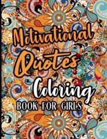 Motivational Quotes Coloring Book For Girls
