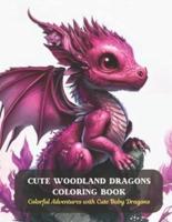 Cute Woodland Dragons Coloring Book