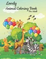 Lovely Animal Coloring Book For Adult