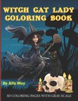 Witch Cat Lady Coloring Book