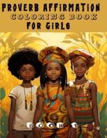 Proverb Affirmation Coloring Book for Girls