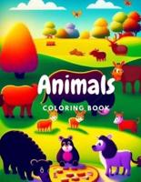 Animals Coloring Book Cute and Beautiful Animals Coloring Book