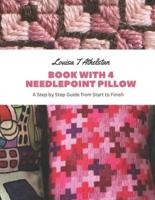 Book With 4 Needlepoint Pillow