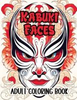 Kabuki Faces Adult Coloring Book