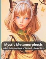 Mystic Metamorphosis Adult Coloring Book of Butterfly-Faced Girls