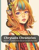 Chrysalis Chronicles Adult Coloring Book of Girls Adorned With Butterfly Masks