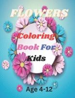 Fllowers Coloring Book For Kids