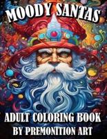 Moody Santas Adult Coloring Book