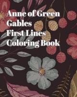 Anne of Green Gables First Lines Coloring Book