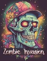 Zombie Invasion Coloring Book