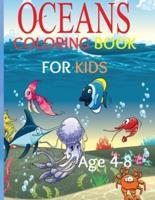 Oceans Coloring Book For Kids
