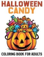 Halloween Candy Coloring Book for Adults