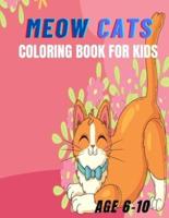 Meow Cats Coloring Book For Kids