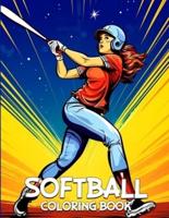 Softball Coloring Book