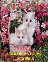 Cute Cat Coloring Book For Kids