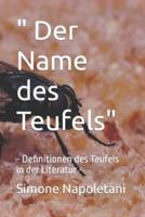 " Der Name Des Teufels"
