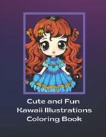 Cute and Fun Kawaii Illustrations Coloring Book