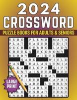 2024 Large Print Crossword Puzzle Books For Adults & Seniors