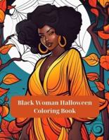 Black Woman Halloween Coloring Book