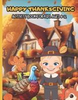 Happy Thanksgiving Activity Book For Kids 8-12