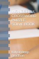 Wonderful Crossword Puzzle Solve Book