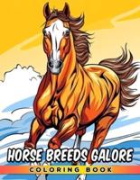 Horse Breeds Galore Coloring Book for Kids Age 8-12 - Prevent Smudgy Pages