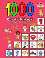 1000 Dansk Italiensk Illustreret Tosproget Ordforråd (Farverig Udgave)