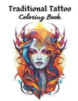 Traditional Tattoo Coloring Book for Adults
