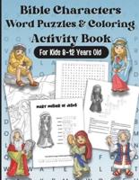 Bible Characters Word Puzzles And Coloring Activity Book